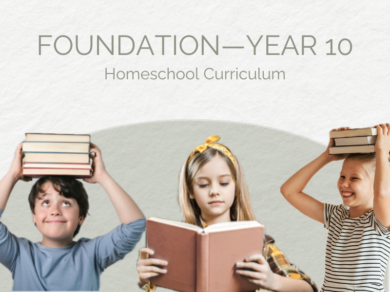 Children reading books from the My Homeschool Curriculum