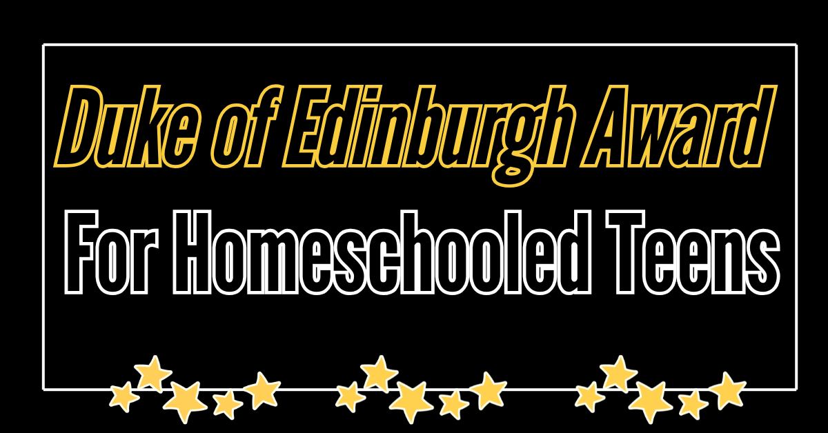 Duke of Edinburgh Award Homeschooling image with text