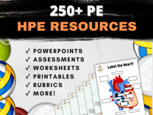 Image showing list of health & pe resources for homeschool