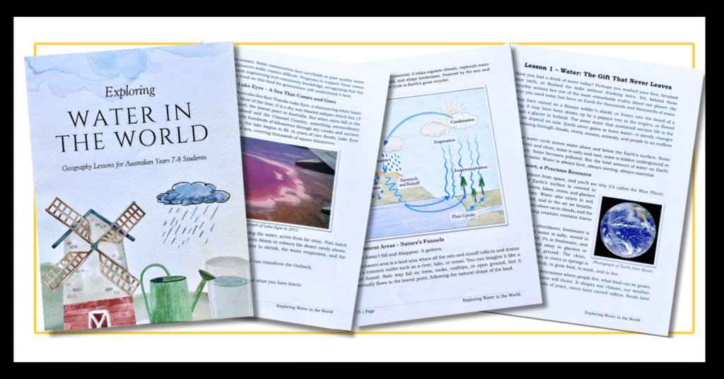 exploring water in the world homeschool review images of inside pages