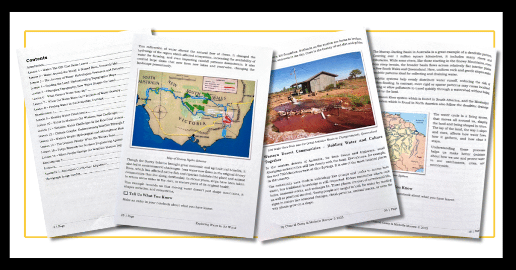  Exploring Water in the World My Homeschool Geography book inside page images
