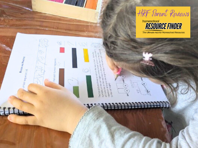 Image of homeschooled girl completing he Milestone Maths lesson