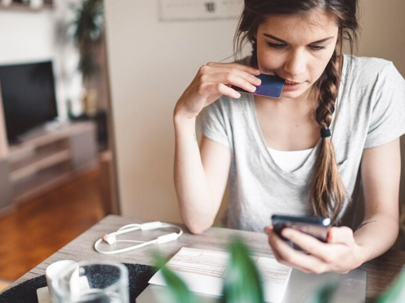 a teen learning how to budget