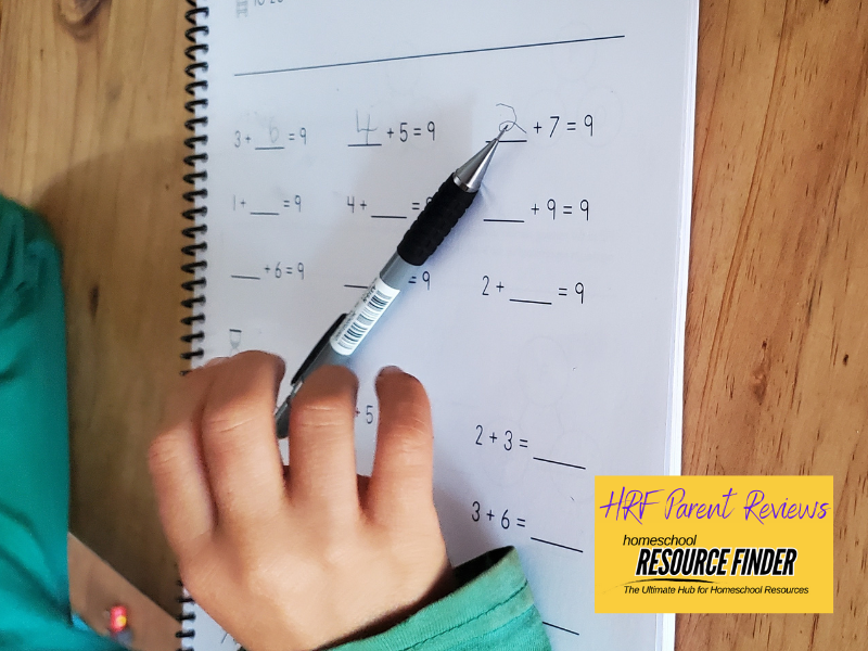 Child working on maths from the milestone maths program