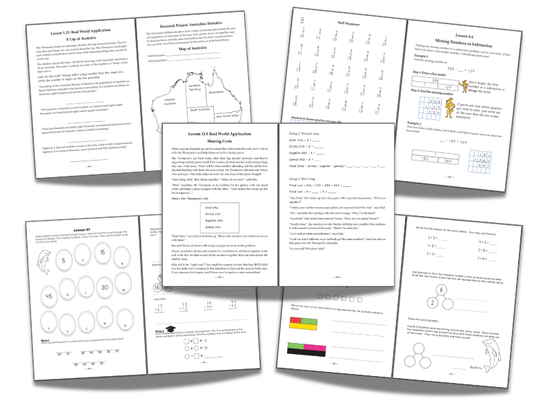 Sample pages from inside Milestone maths