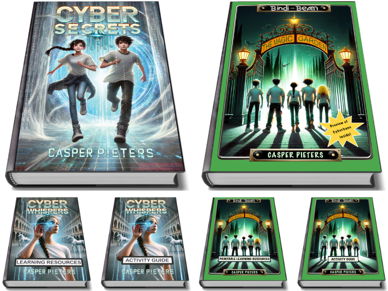 Image of Casper Pieters Digitial Citizenship lesson book covers