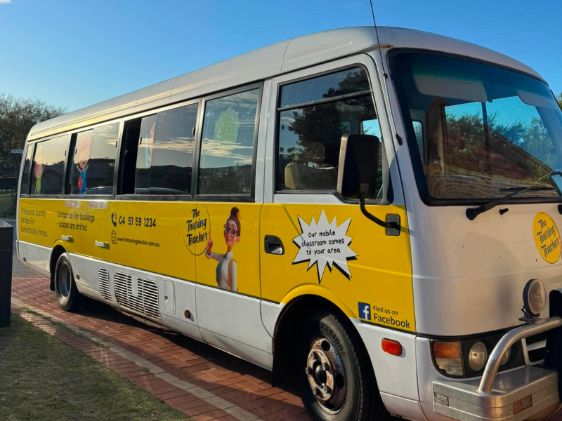 The Touring Teachers mobile classroom in a mini bus